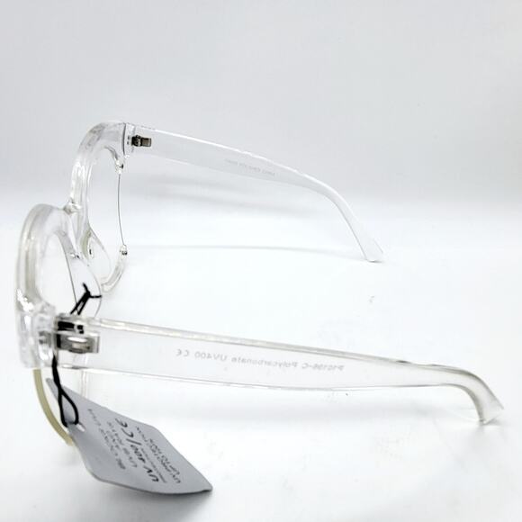 Cat Eye Oversized Clear and Transparent Lightweight Glasses - Picture 4 of 9
